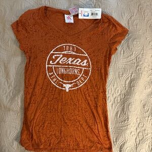Knights Apparel Women's Orange Texas Longhorns Tee